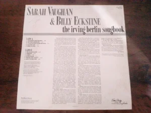 LP Vinil Sarah Vaughan & Billy Eckstine - The Irving Berlin Songbook
