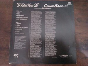LP Vinil Count Basie - I Told You So