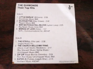 LP Vinil The Diamonds - Timeless Treasures (Their Top Hits)